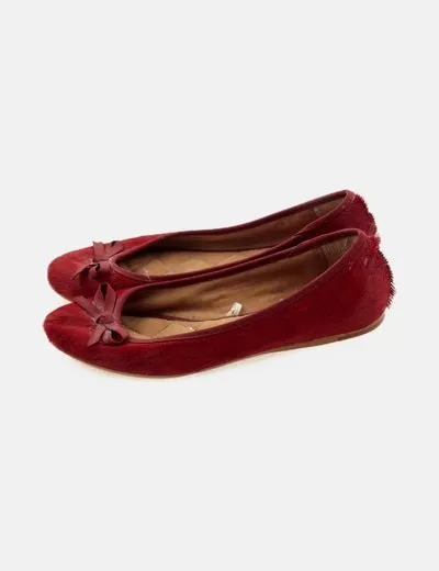Oysho Bailarina roja pelo sintético