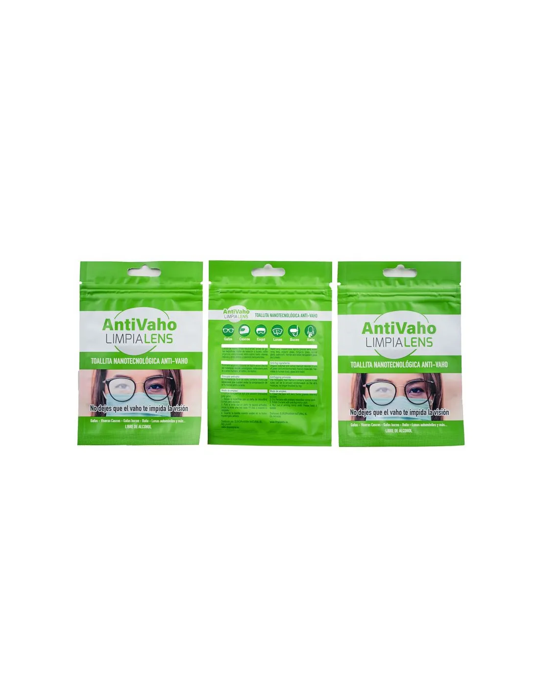 Pack 50 Toallitas Nanotecnológicas Limpialens Antivaho
