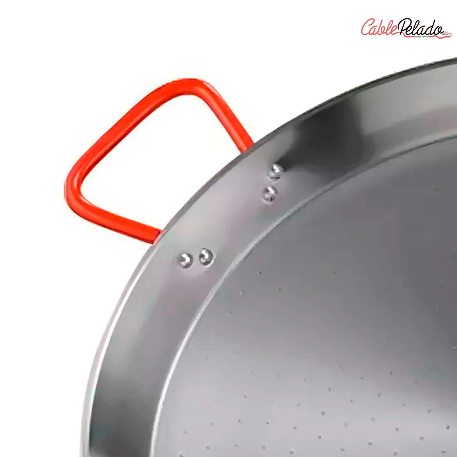 Paellera Valenciana Esmaltada 9 Personas 40 Cm  Plateado