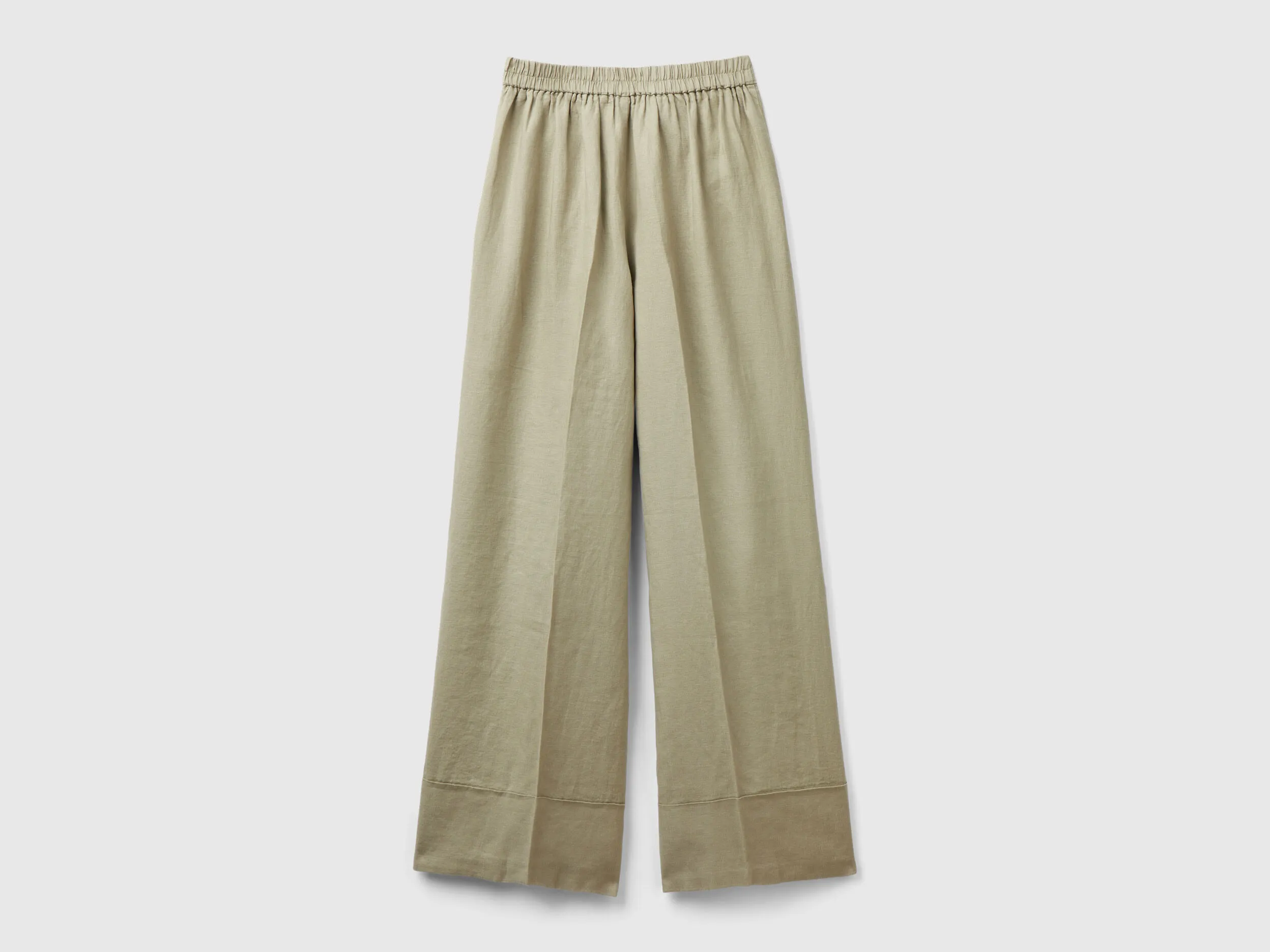 Pantalón palazzo de 100 % lino