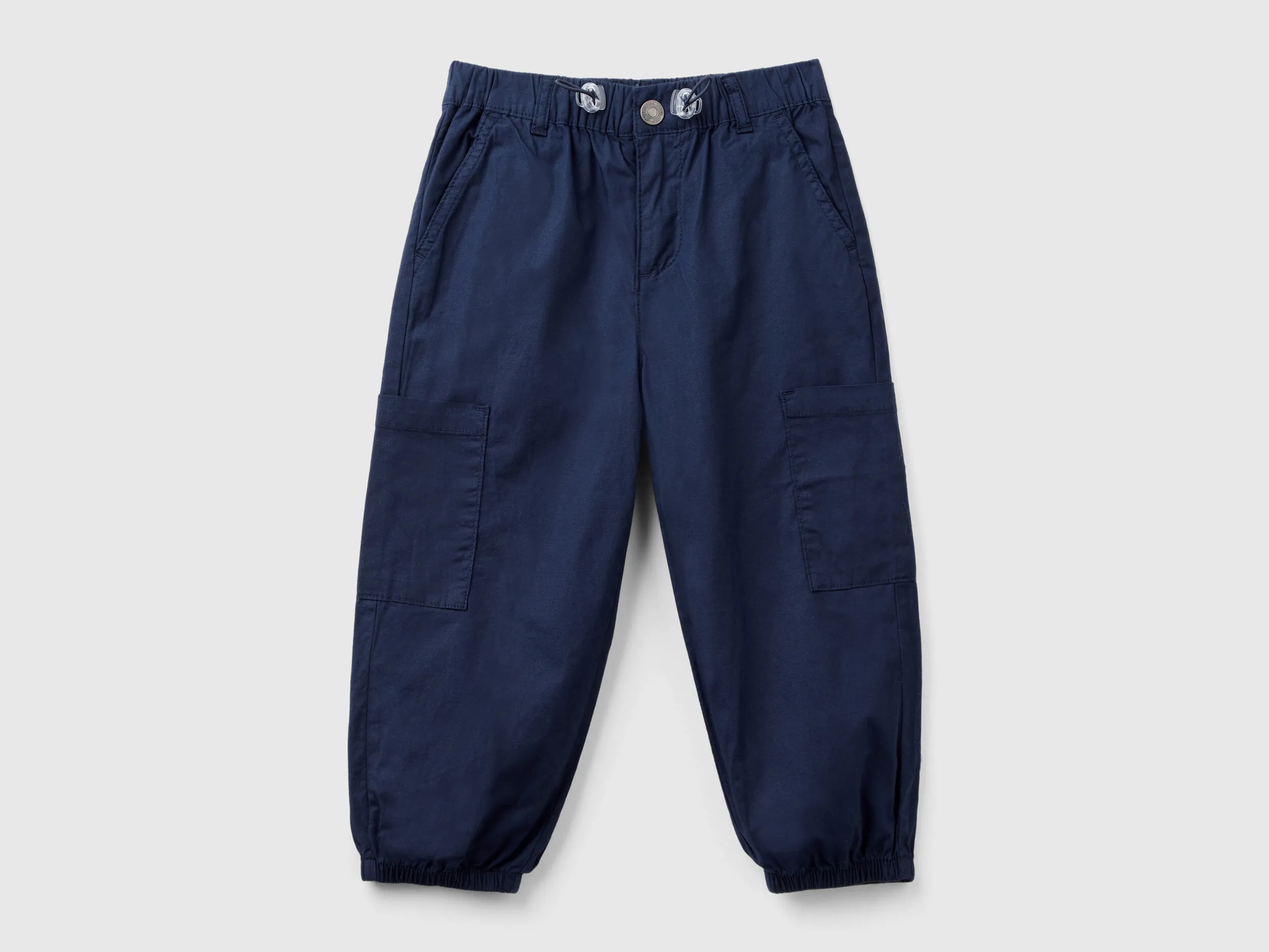 Pantalón parachute de algodón elástico