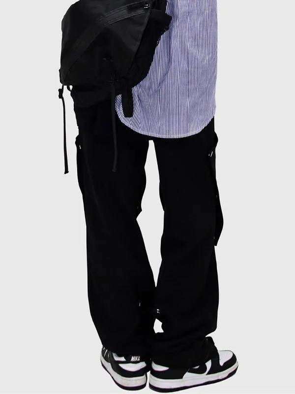 Pantalones cargo con detalle de botones