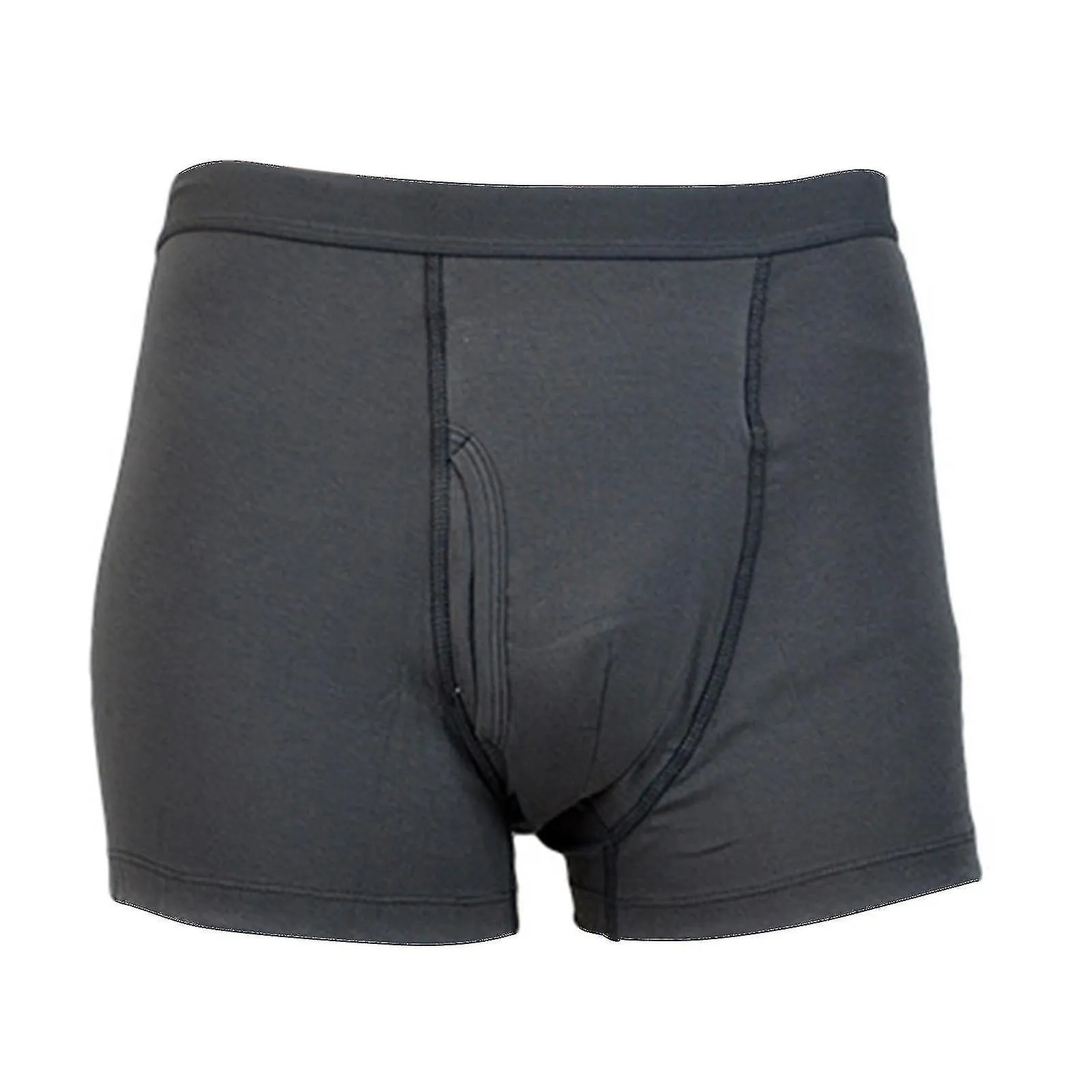 Pantalones para incontinencia Calzoncillos boxer para hombre Algodón lavable Gris reutilizable