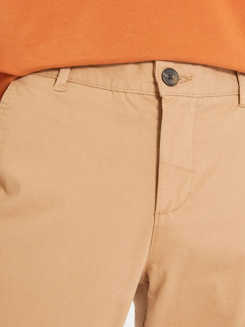 Pantalón chino slim - beige