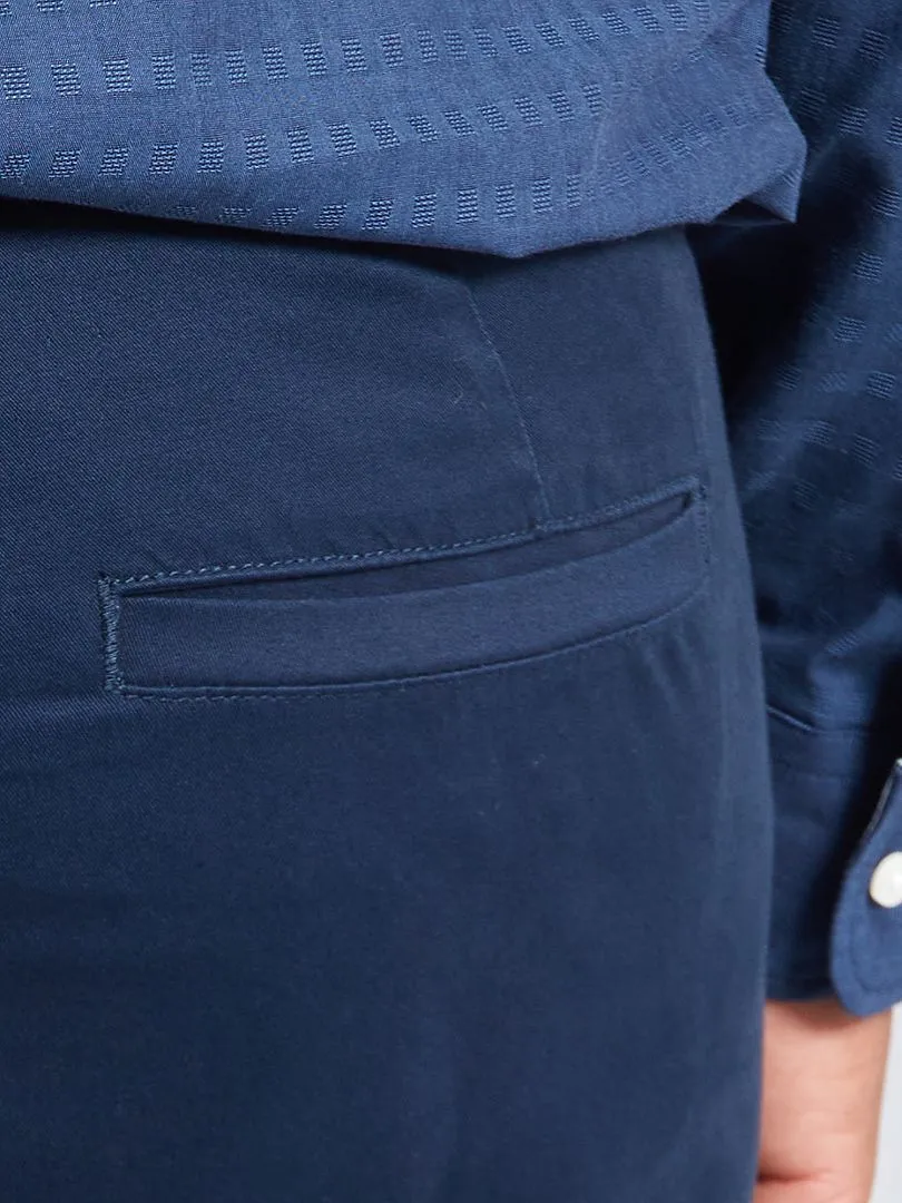 Pantalón chino slim L30 - azul