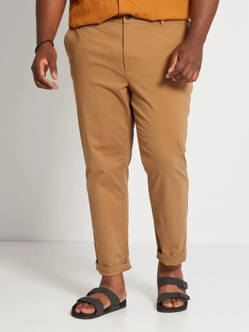 Pantalón chino slim L30 - marrón