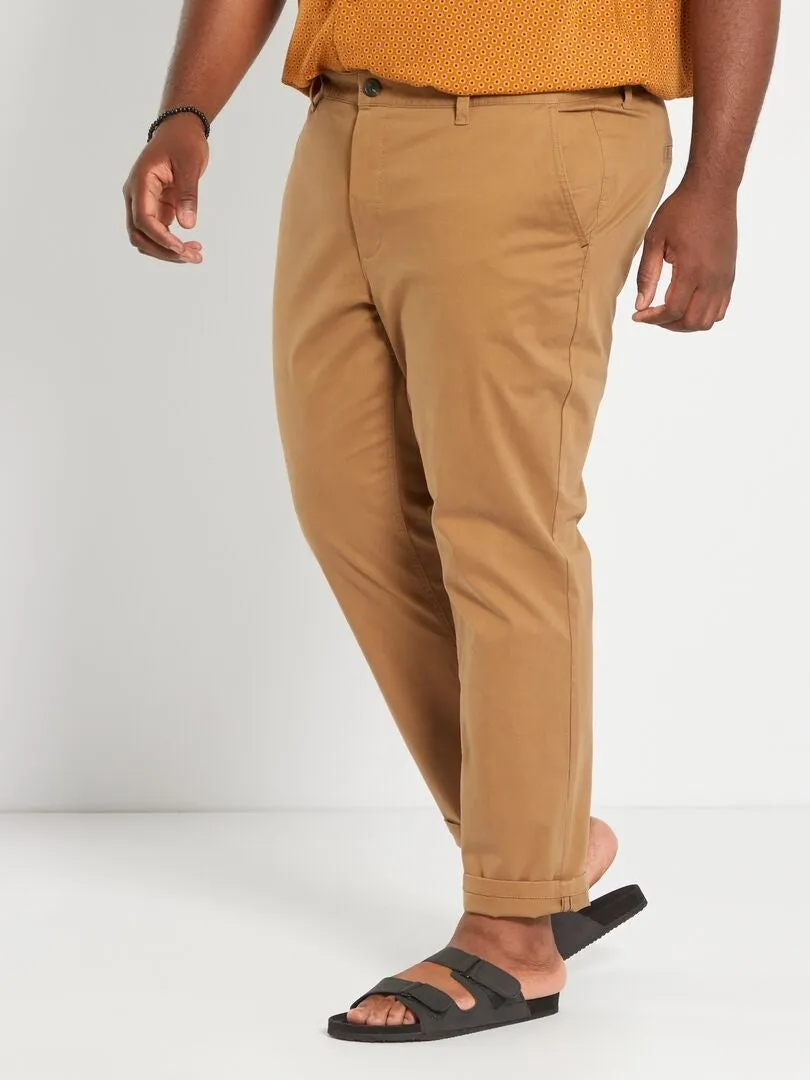 Pantalón chino slim L30 - marrón