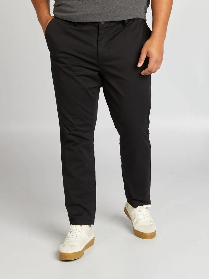 Pantalón chino slim L30 - Negro