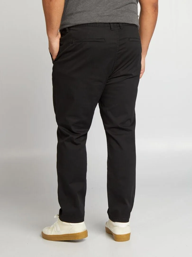 Pantalón chino slim L30 - Negro