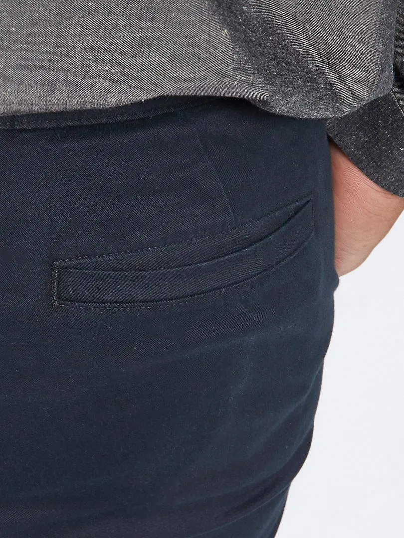 Pantalón chino slim L30 - Negro