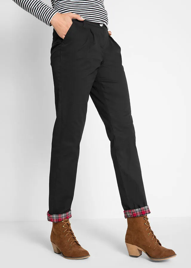 Pantalón chino térmico Negro