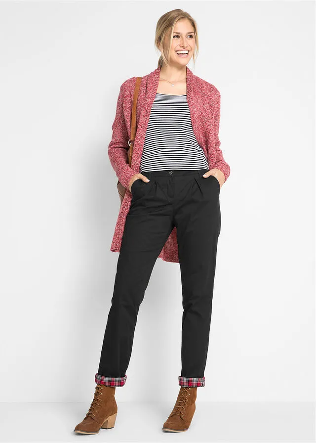 Pantalón chino térmico Negro