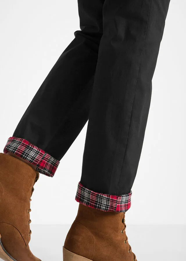 Pantalón chino térmico Negro