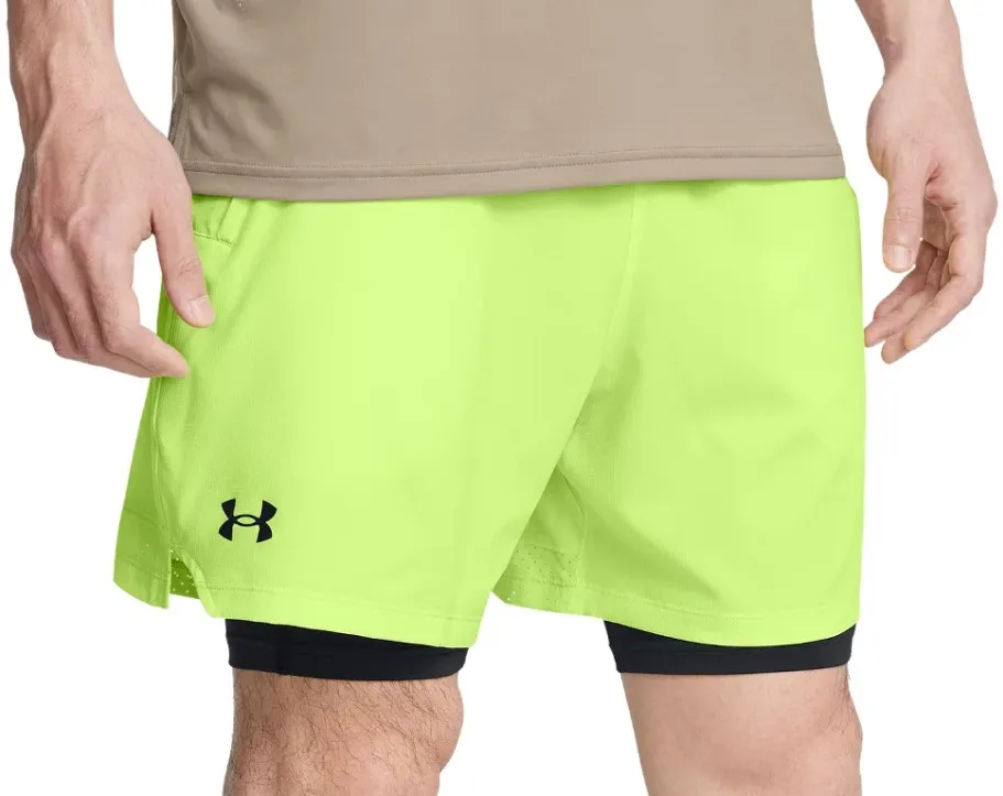 Pantalón corto Under Armour UA Vanish Woven 2in1 Sts-GRN