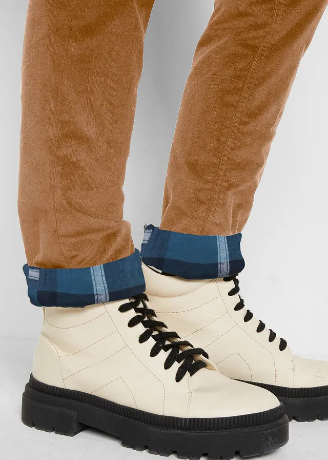 Pantalón de pana térmico Coñac marrón