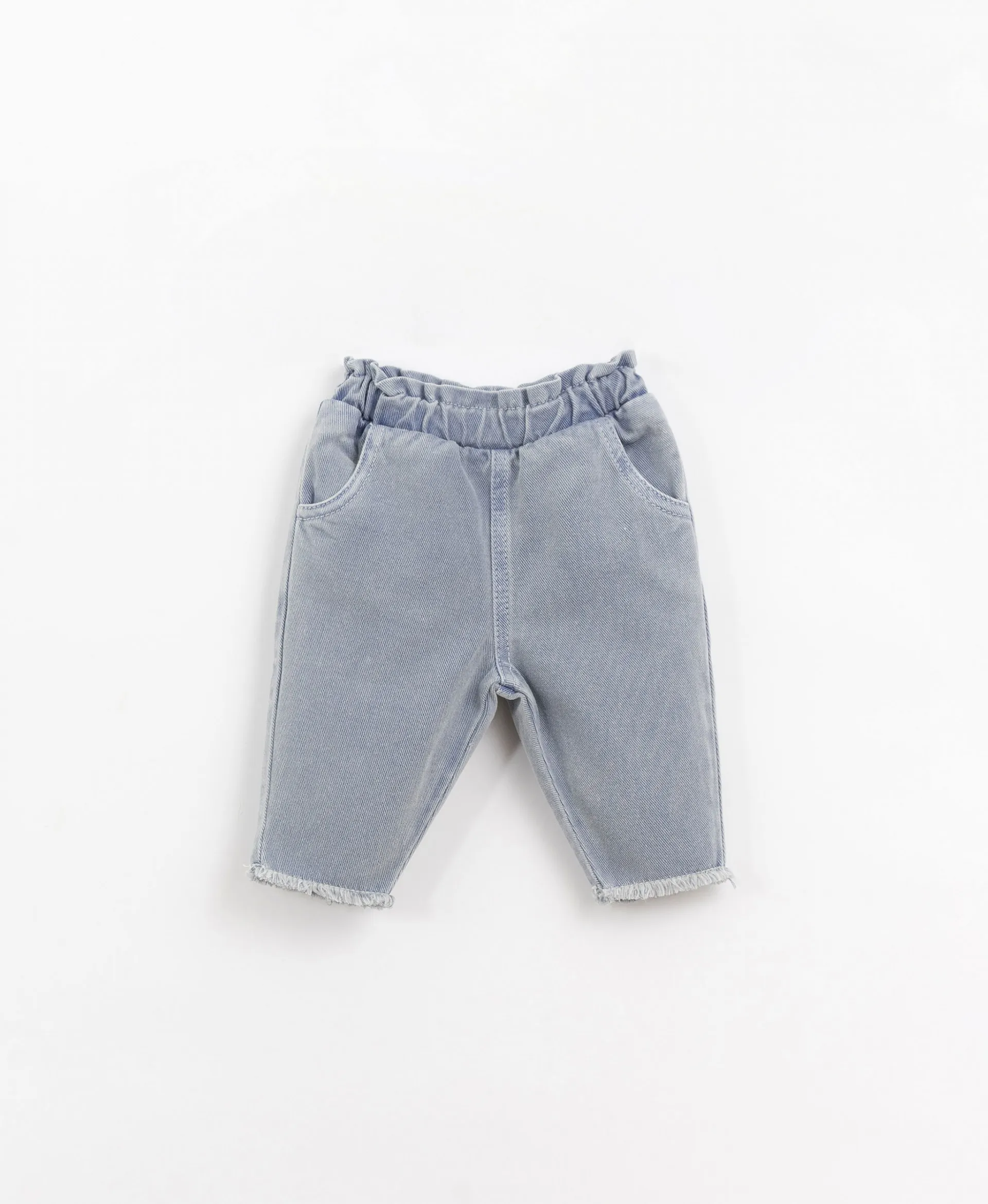Pantalón de sarga con detalle deshilachado | Organic Care