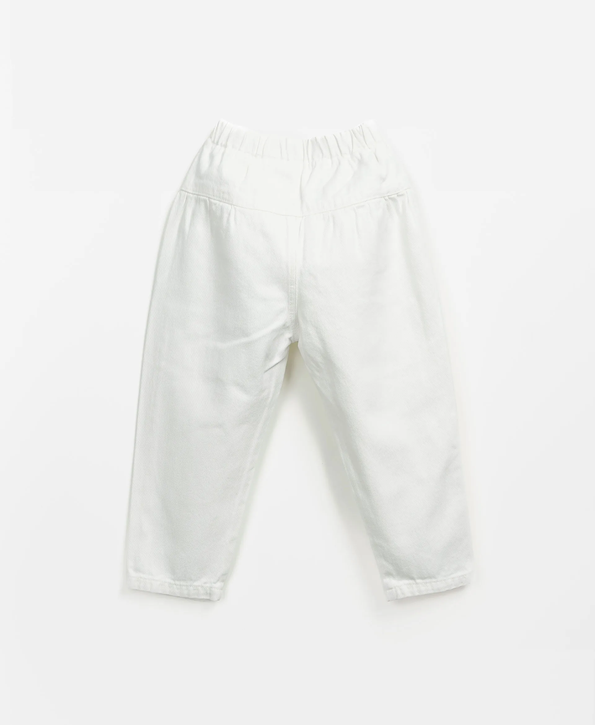 Pantalón de sarga con detalle fruncido en la pierna | Mother Lúcia