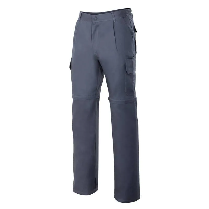 Pantalón multibolsillos y desmontable mediante cremallera