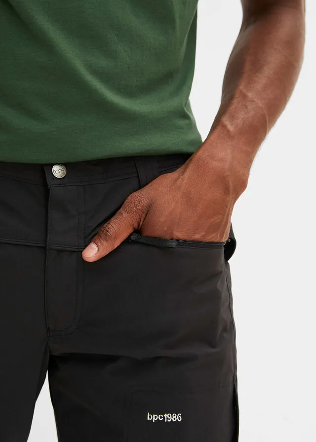 Pantalón térmico de corte regular Negro