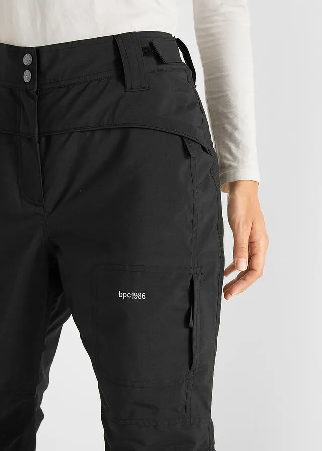 Pantalón térmico, impermeable Negro