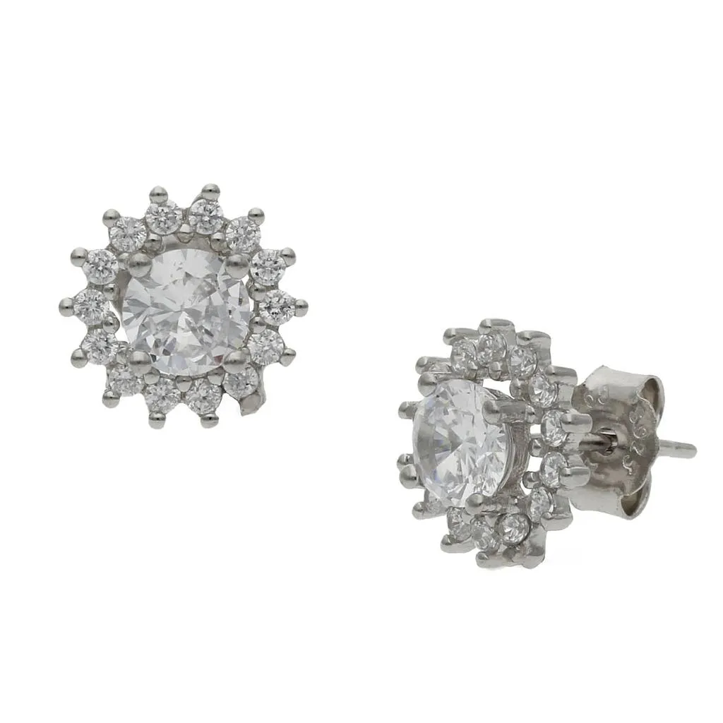 Pendientes de Plata con Circonitas