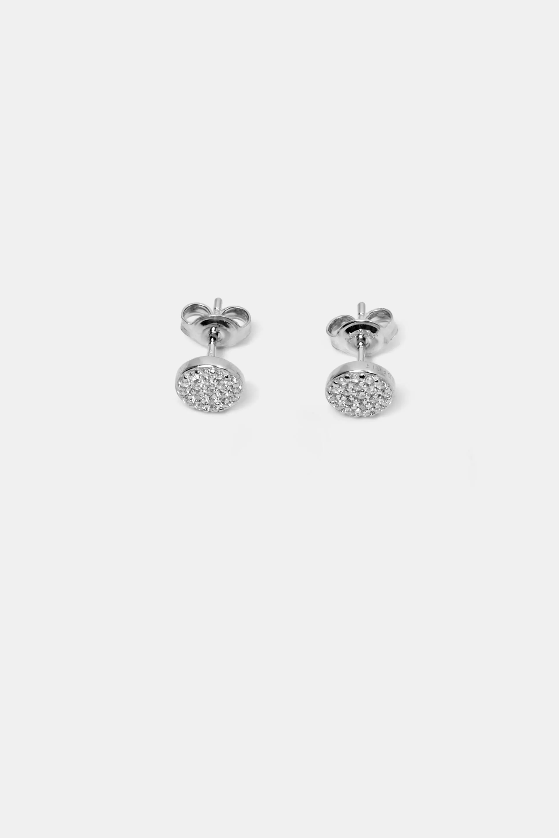 Pendientes de plata de ley con circonitas