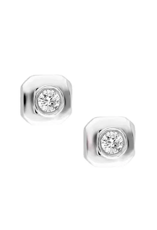 Pendientes oro blanco 18k con diamante 048_100004