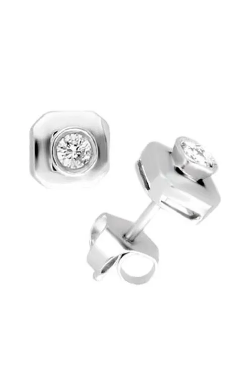 Pendientes oro blanco 18k con diamante 048_100004