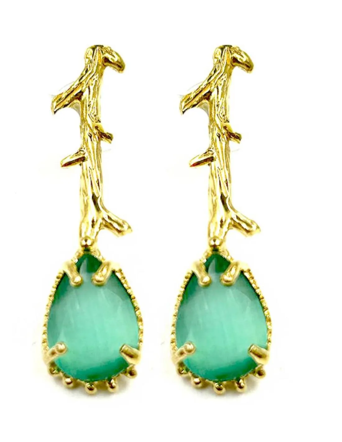PENDIENTES VERDES MUY ELEGANTES PARA BODAS Y BAUTIZOS