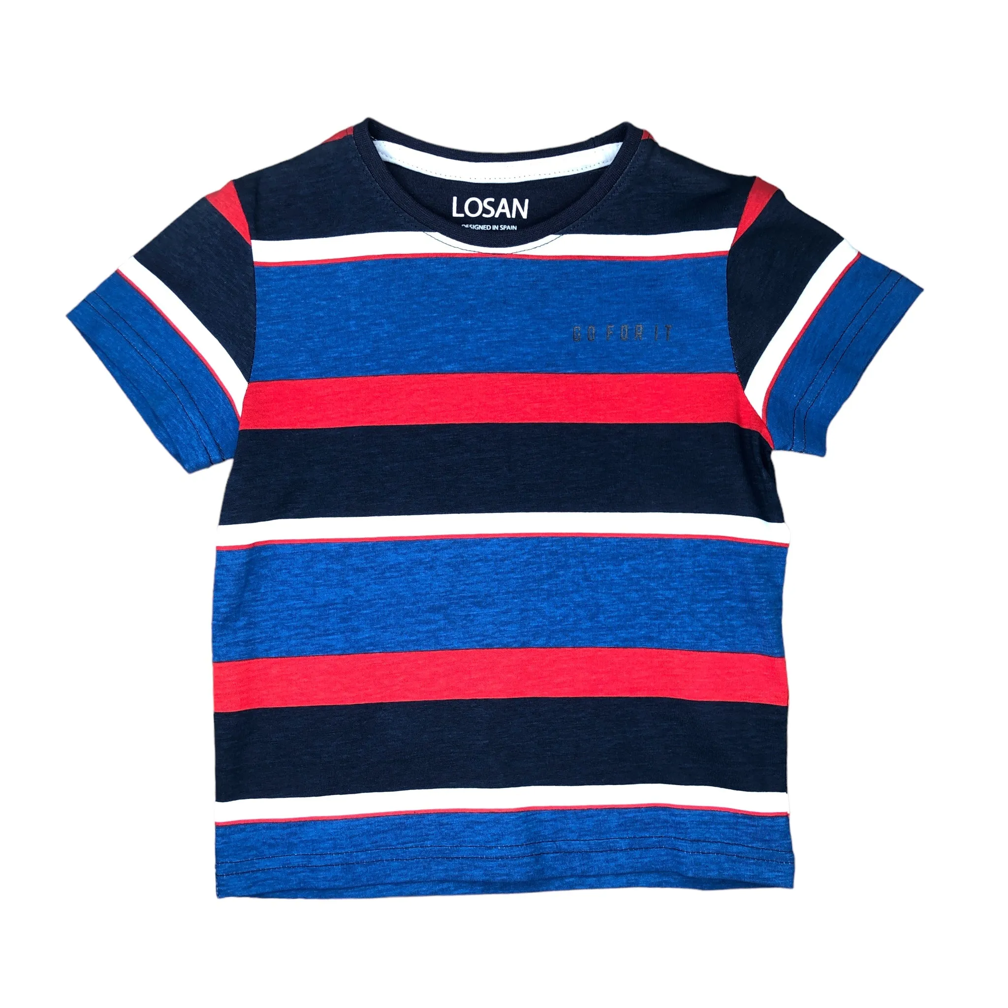 Playera rayas manga corta 