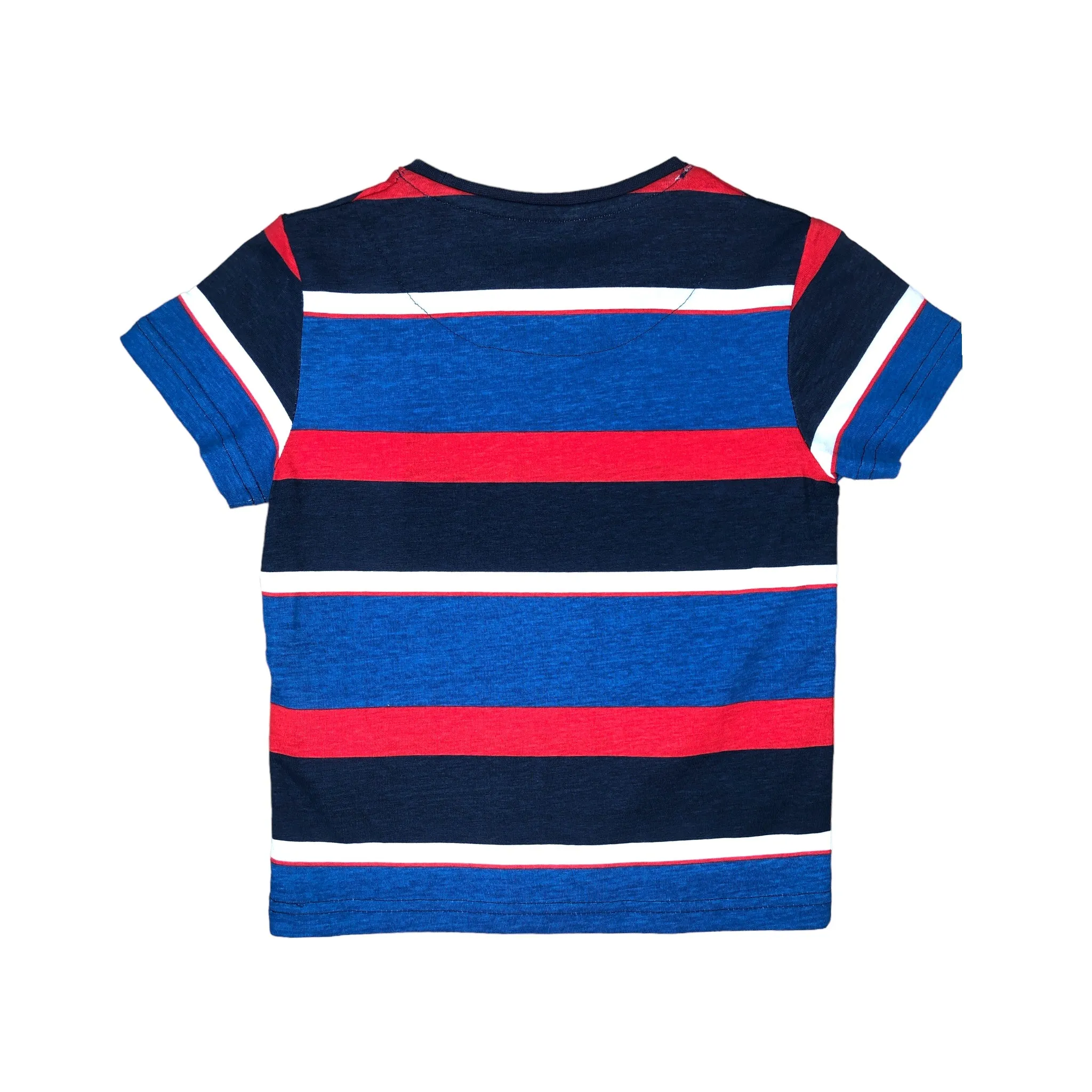 Playera rayas manga corta 
