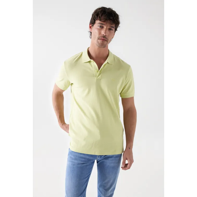 POLO CON DETALLE DE BRANDING HOMBRE SALSA