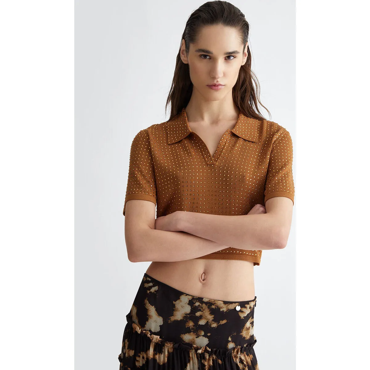 Polo con strass