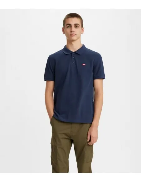 Polo Levi\'s Azul Marino Logo Pequeño Hombre