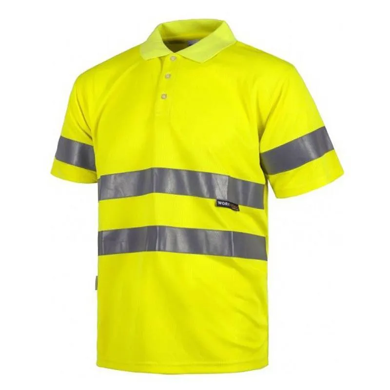 Polo manga corta alta visibilidad