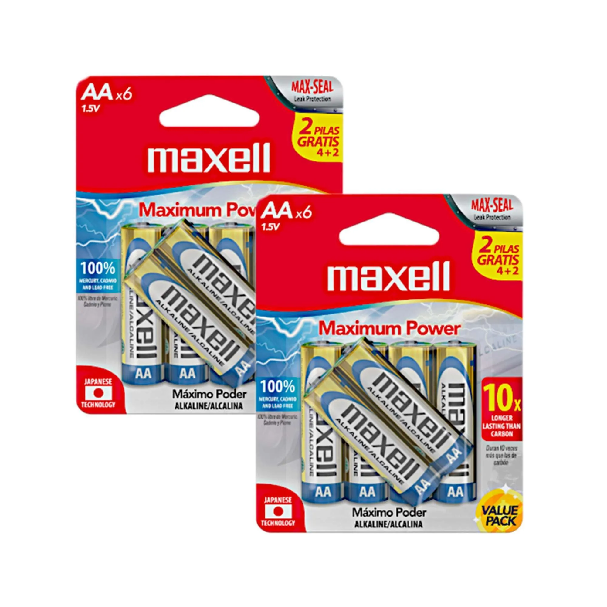 Promo Baterías Maxell Doble A 6+6