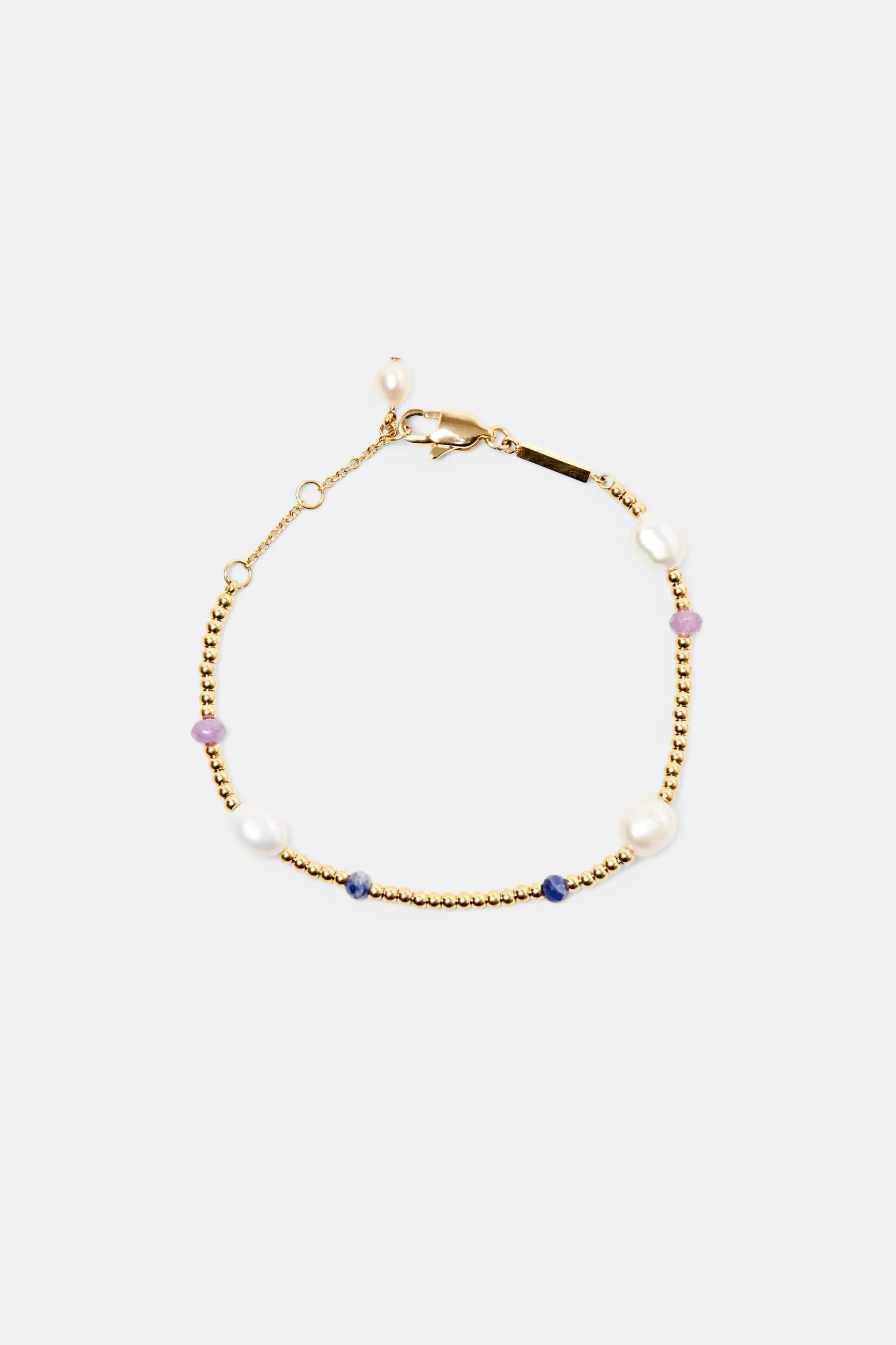 Pulsera de perlas en acero inoxidable