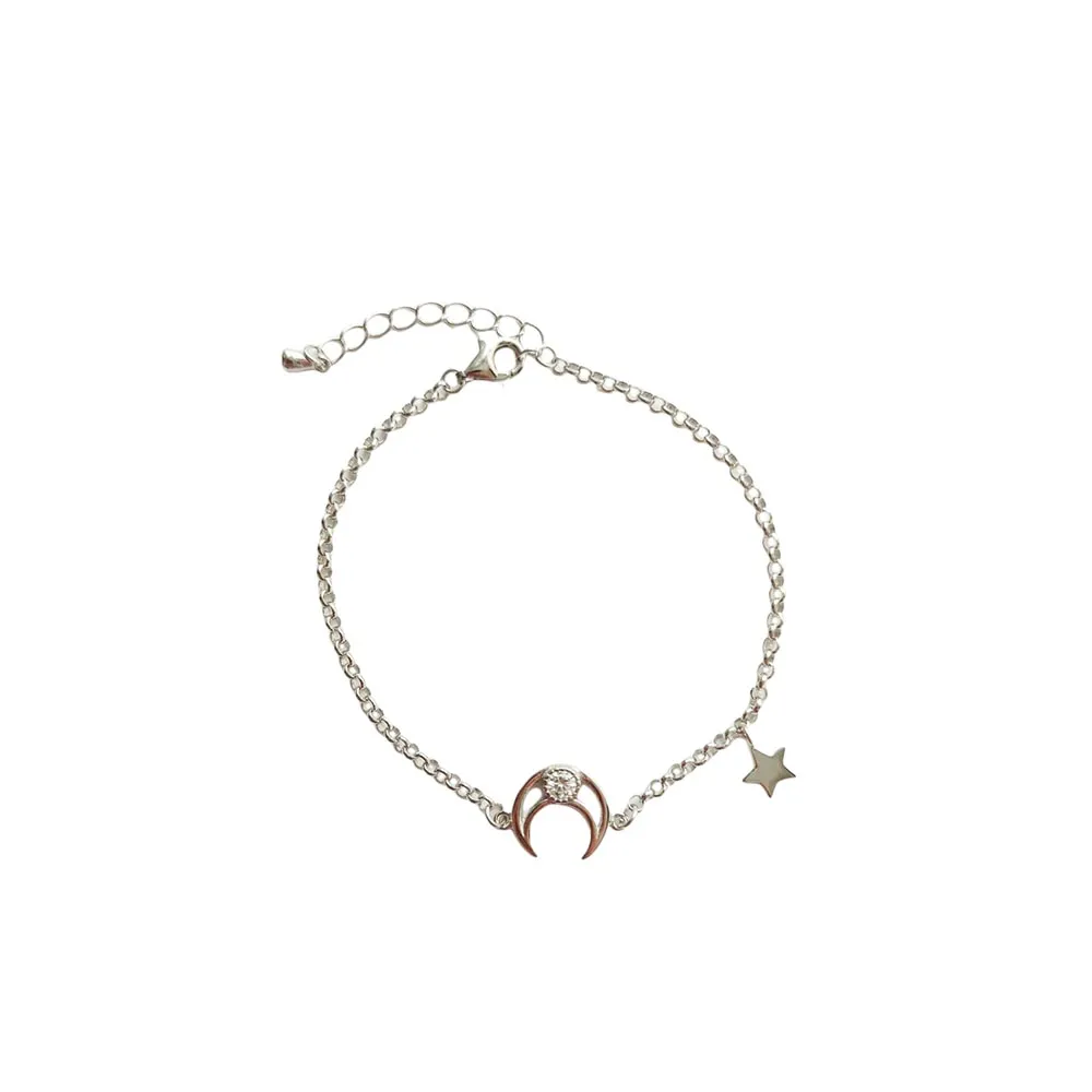 Pulsera Luna de plata