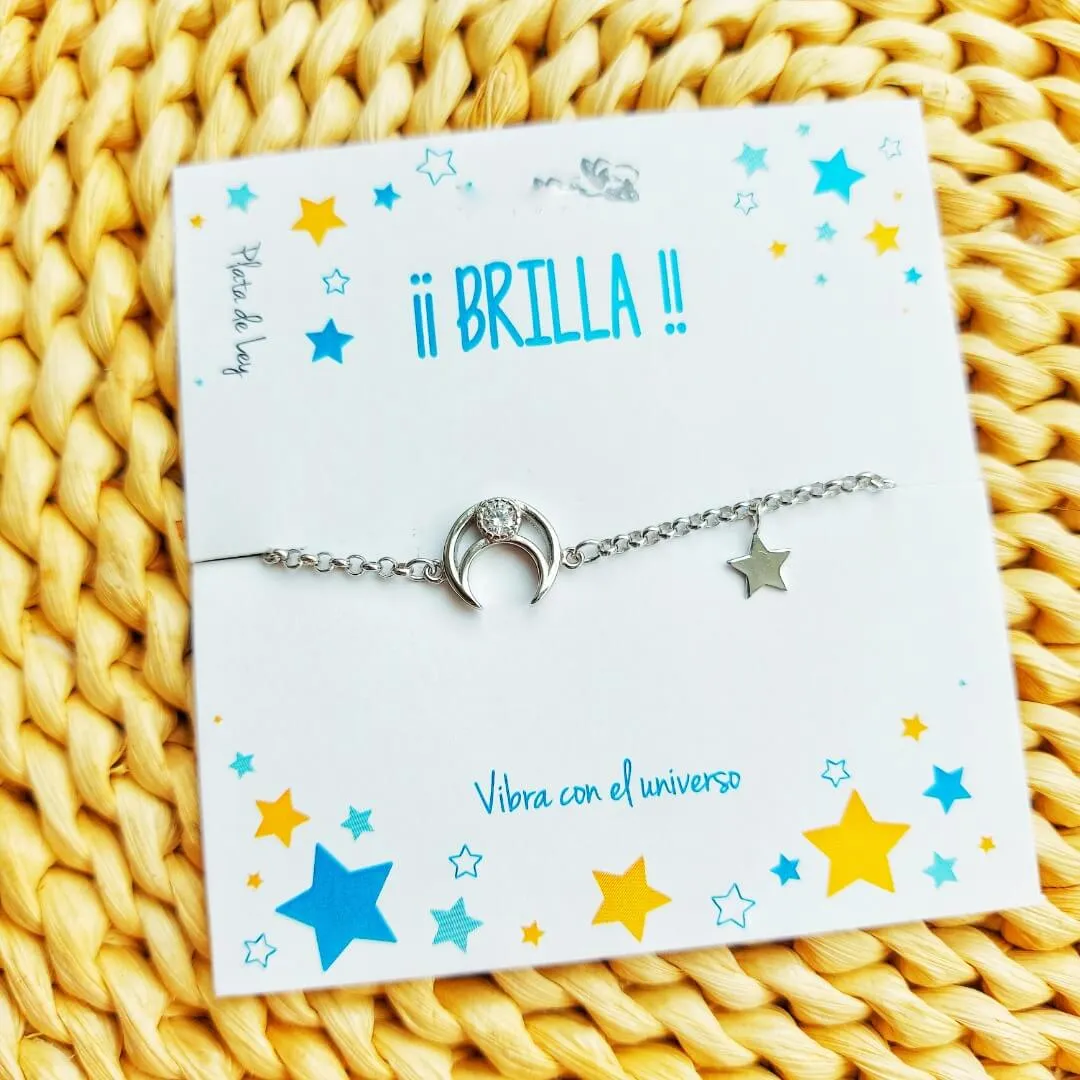Pulsera Luna de plata