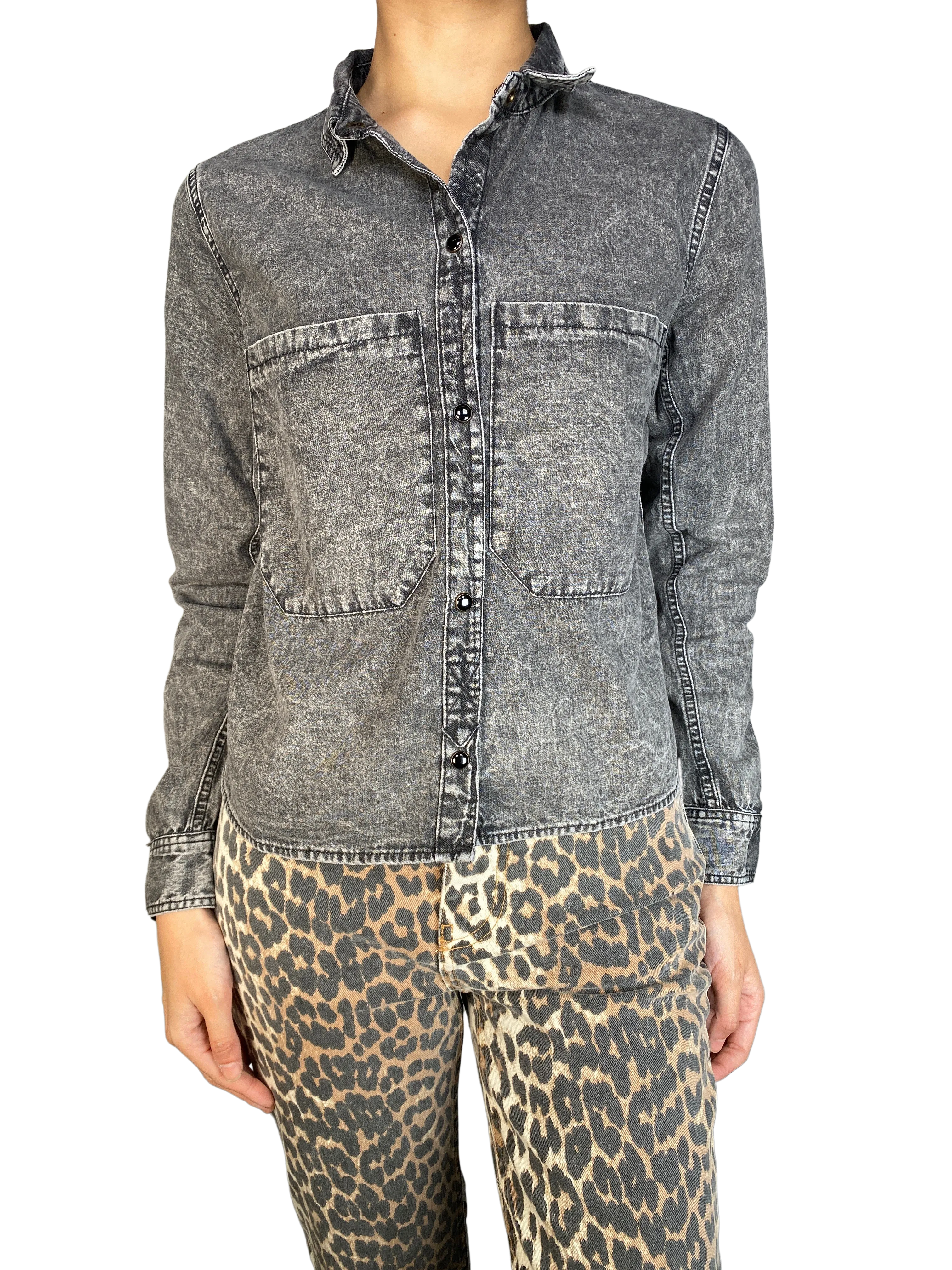 RAPSODIA Camisa Suede Denim