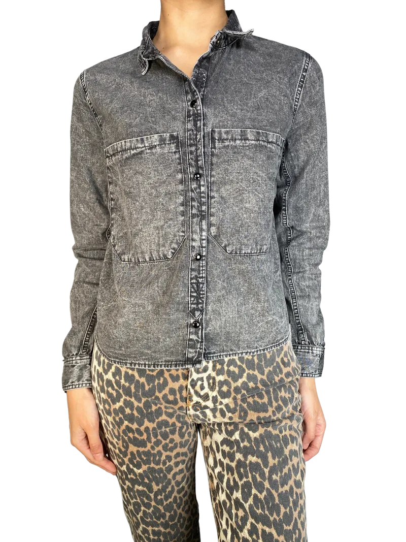 RAPSODIA Camisa Suede Denim
