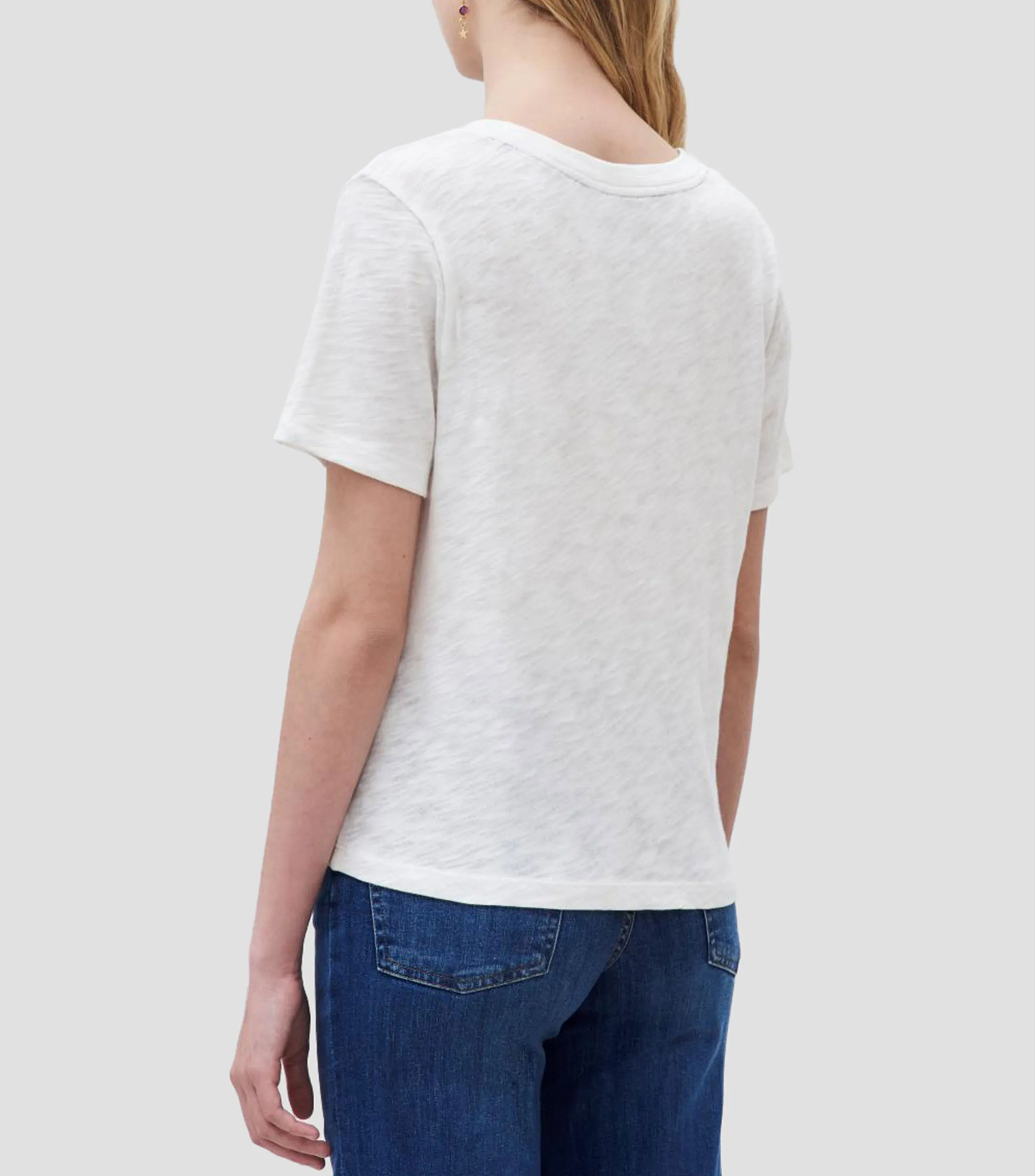 Rapsodia Playera cuello redondo manga corta con tigre Mujer