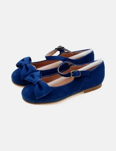 Ruth Secret Bailarina azul detalle lazo