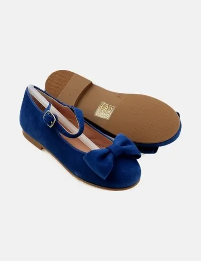 Ruth Secret Bailarina azul detalle lazo