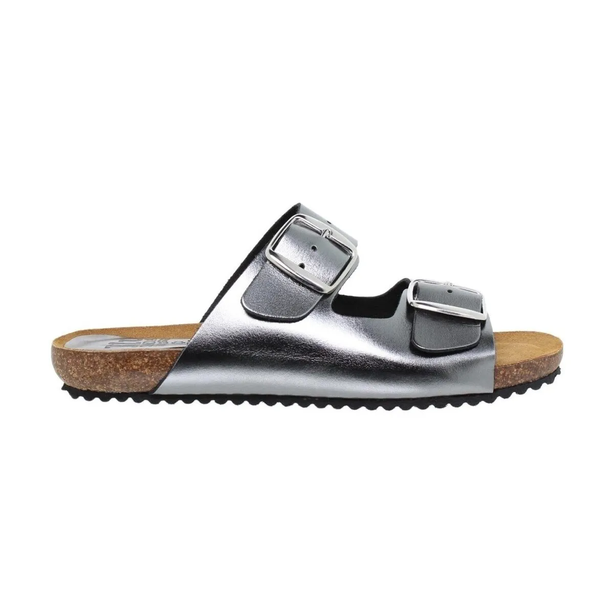 Sandalias Bio de piel metalizada by