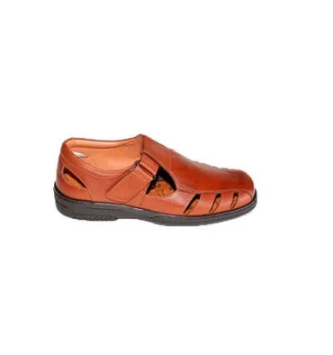 Sandalias hombre especial para diabéticos muy cómodas Primocx en marrón