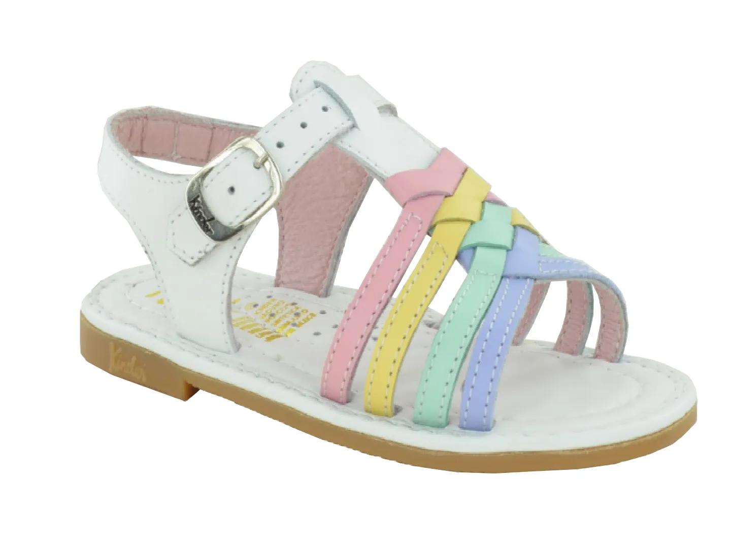 Sandalias Kinder 6618 Blanco Para Niña