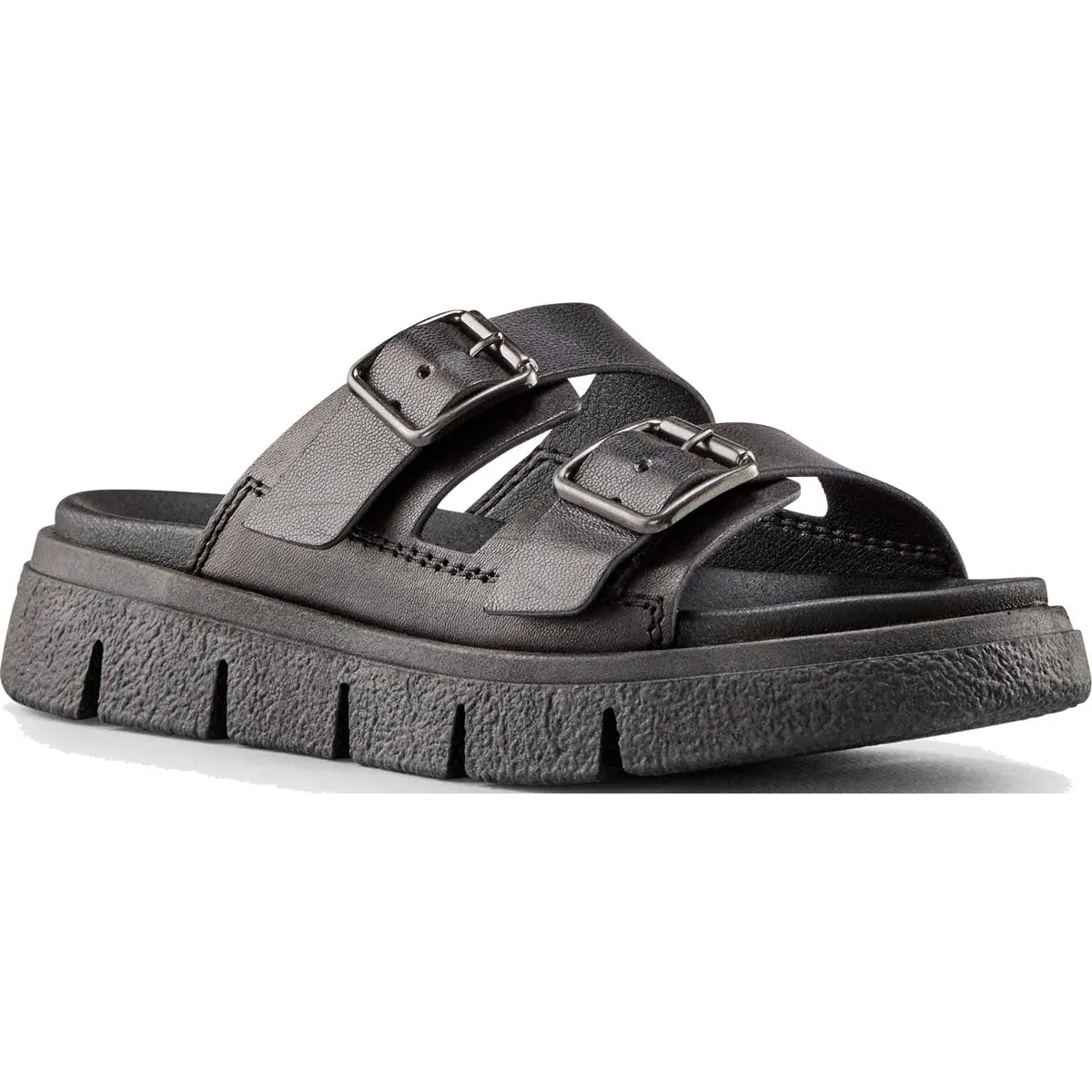 Sandalias Mujer Piera Leather Cougar Shoes Negro