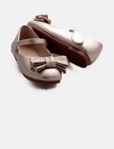 SHEIN Bailarina beige detalle lazo