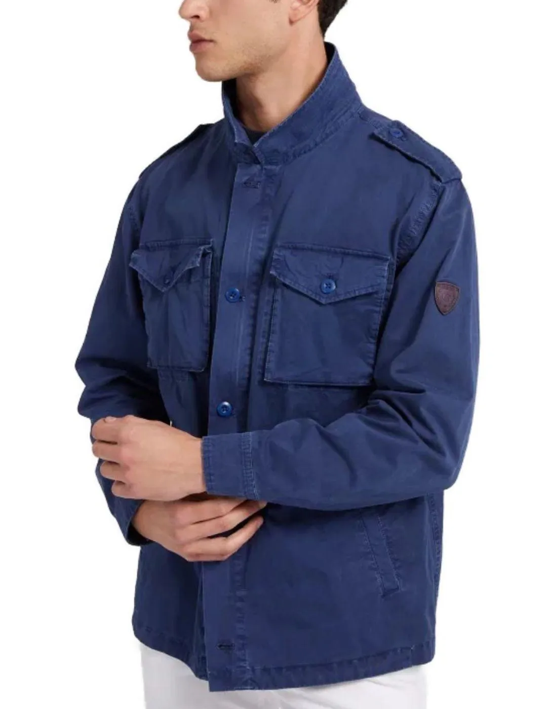 Sobrecamisa Guess marino para hombre-a